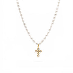 Cross Zircon Náhrdelník