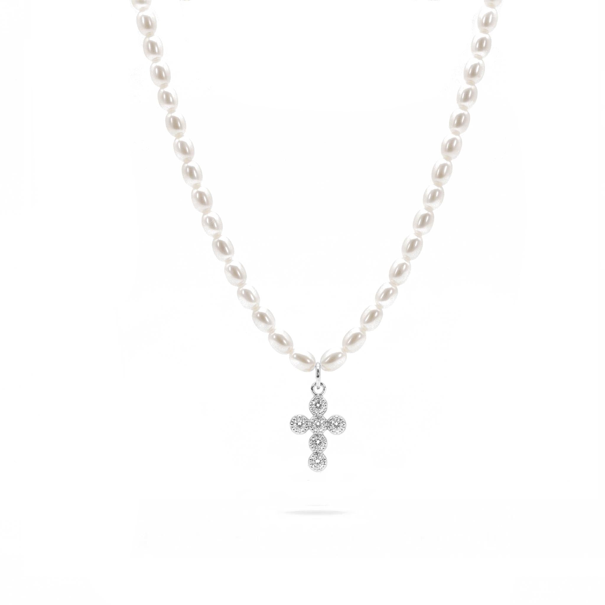 Cross Zircon Náhrdelník