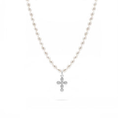 Cross Zircon Náhrdelník