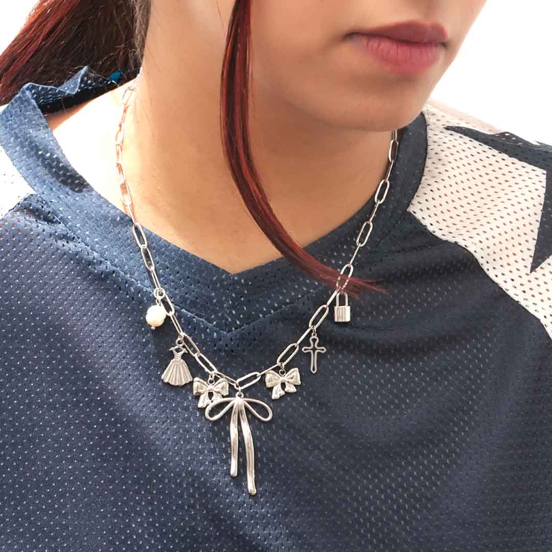 Stříbrný Luk Charm Náhrdelník