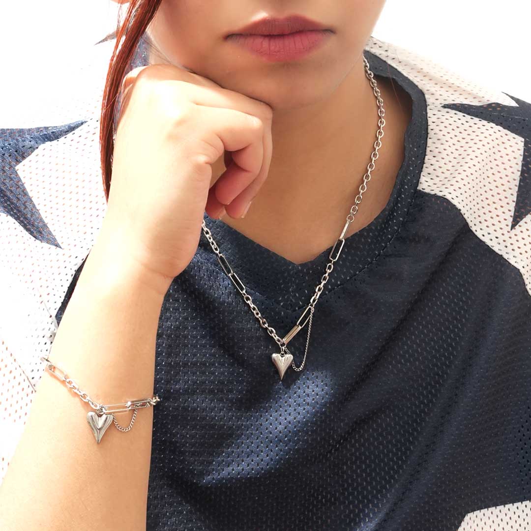 Elira Halskette und Armband Silber