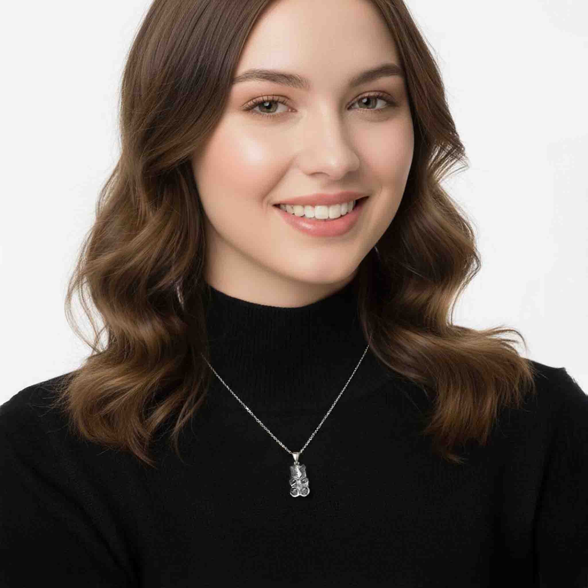 Chirurgická ocelový medvídek náhrdelník