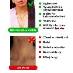 Vlastní DIY Medvídek náhrdelník Zlato